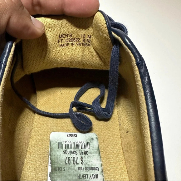 Cole Haan Grand OS Crosscourt II Shoes Mens Navy Blue Leather C26522 Size 12 M - Picture 9 of 9